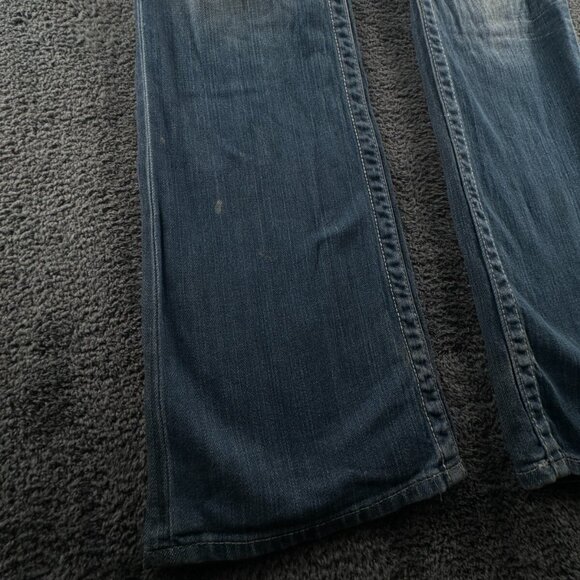 Big Star Sweet Boot Ultra Low Rise Denim Jeans Women Blue 28L Cotton Blend - Picture 5 of 16